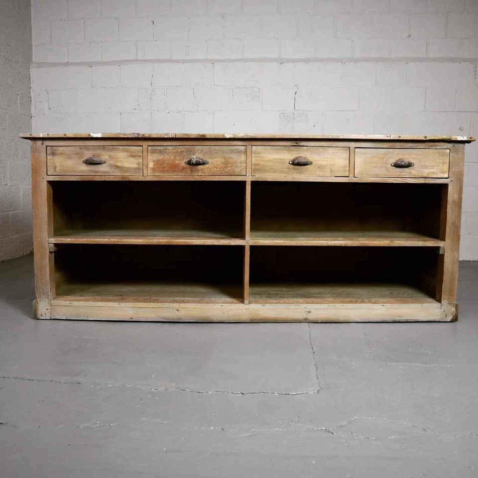 Antique shop counter