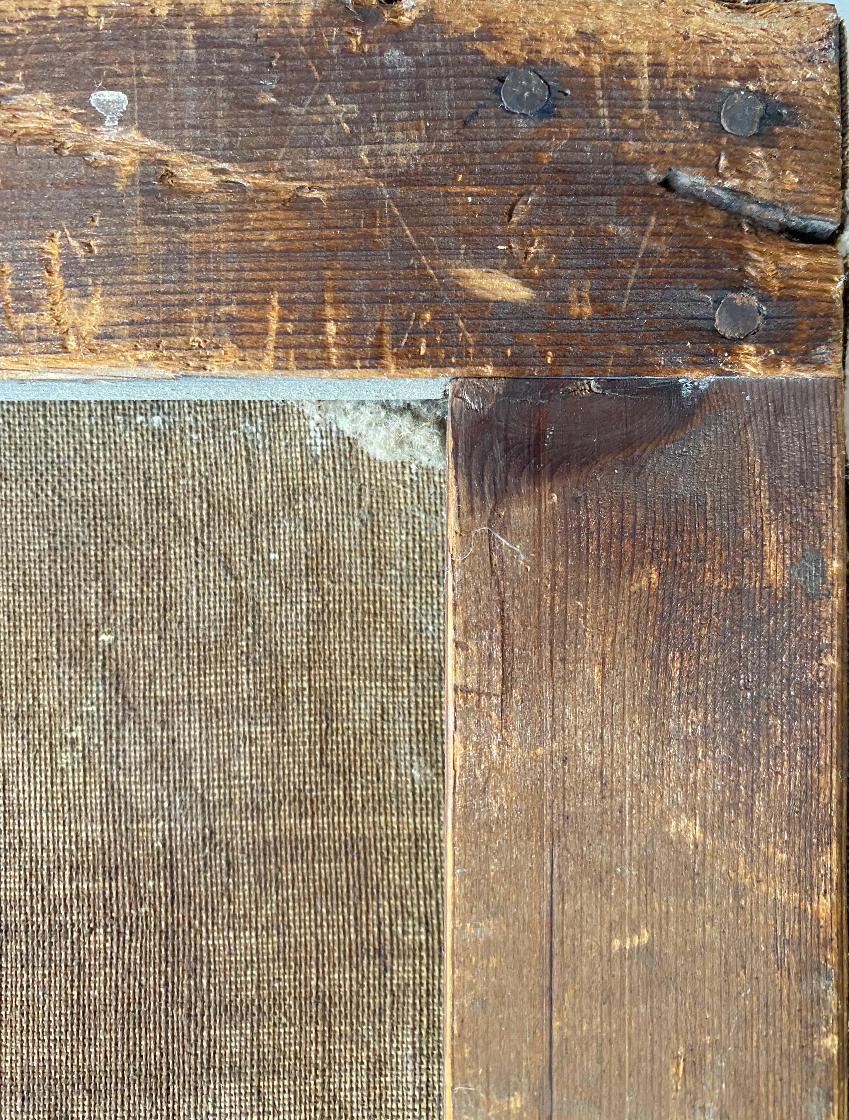 Table HST full XIX° "Boats at low tide" Honoré Nafraicheur