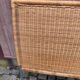 Scandinavian headboard in bamboo, rattan, and wicker 1990 140cm