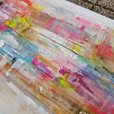 Abstract painting table