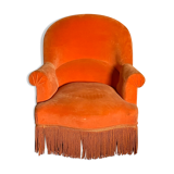 Fauteuil crapaud orange