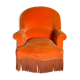 Fauteuil crapaud orange