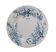 Plate colibri luneville in faience white and blue