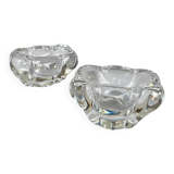 Pair of crystal salt cellars — Daum France