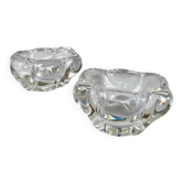 Pair of crystal salt cellars — Daum France