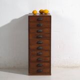 High Japanese chest of drawers with ten drawers – Showa period (c. 1950–1979)