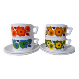 4 arcopal LOTUS cups