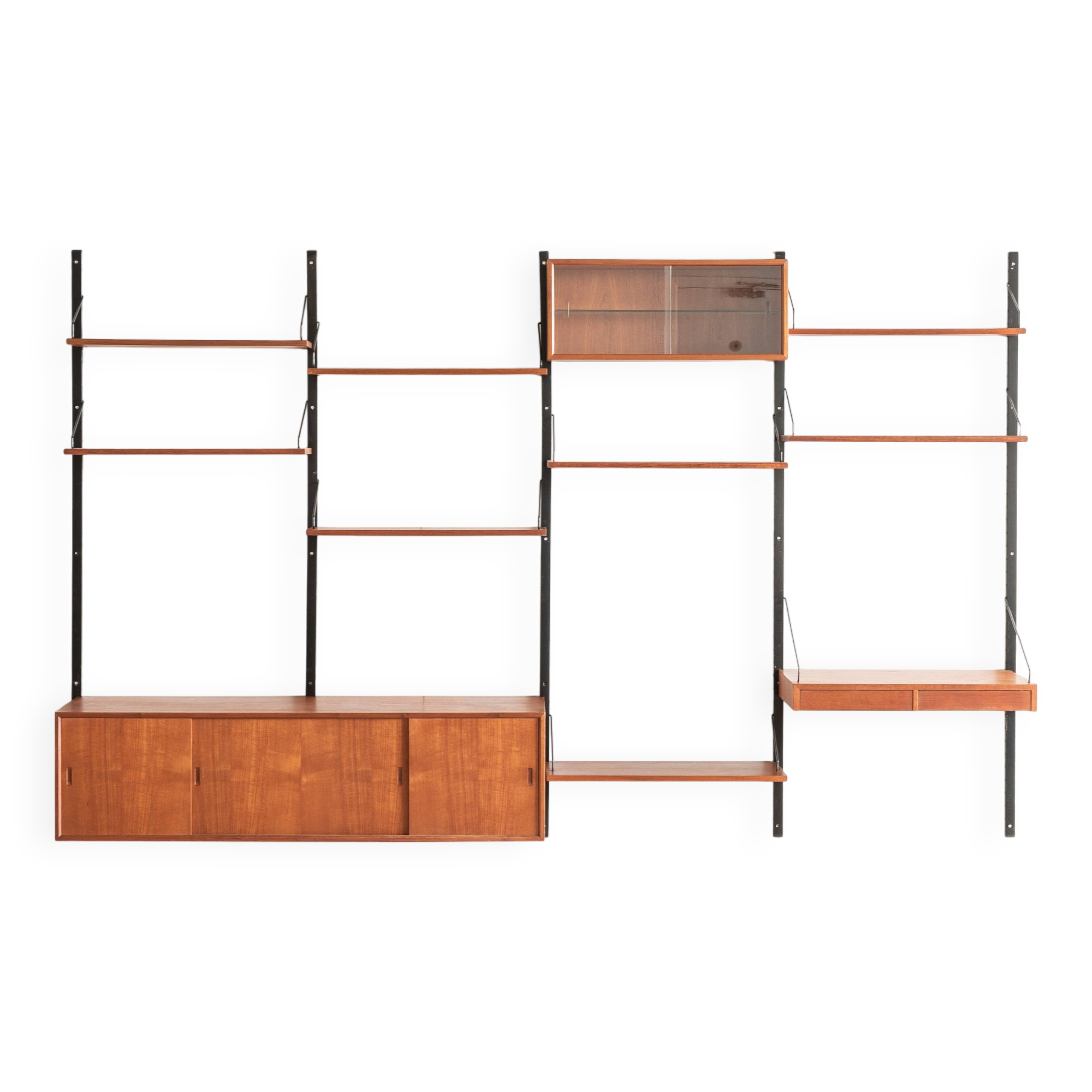 4-Bay wall unitkl  by P. Cadovius, Denmark, 1960's