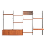 4-Bay wall unitkl  by P. Cadovius, Denmark, 1960's
