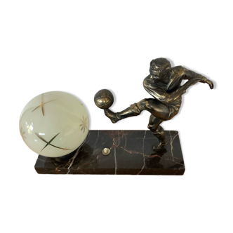 Lampe footballeur, années 1930