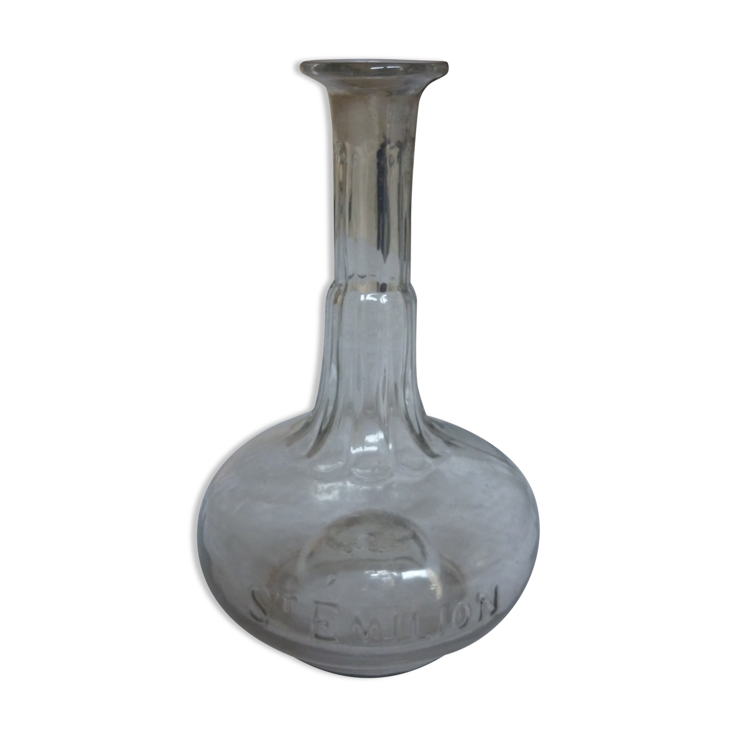 Old decanter glass carafe st emilion