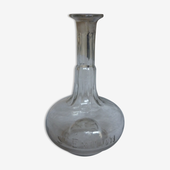 Ancienne carafe en verre a decanter st emilion