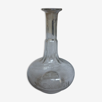 Old decanter glass carafe st emilion