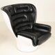 Elda Chair and Ottoman by Joe Colombo for Comfort, Italy, 1970s