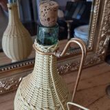 Old brass scoubidou decanter