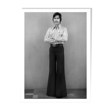 Portrait in Jaipur with pie shovel collar and eph legs