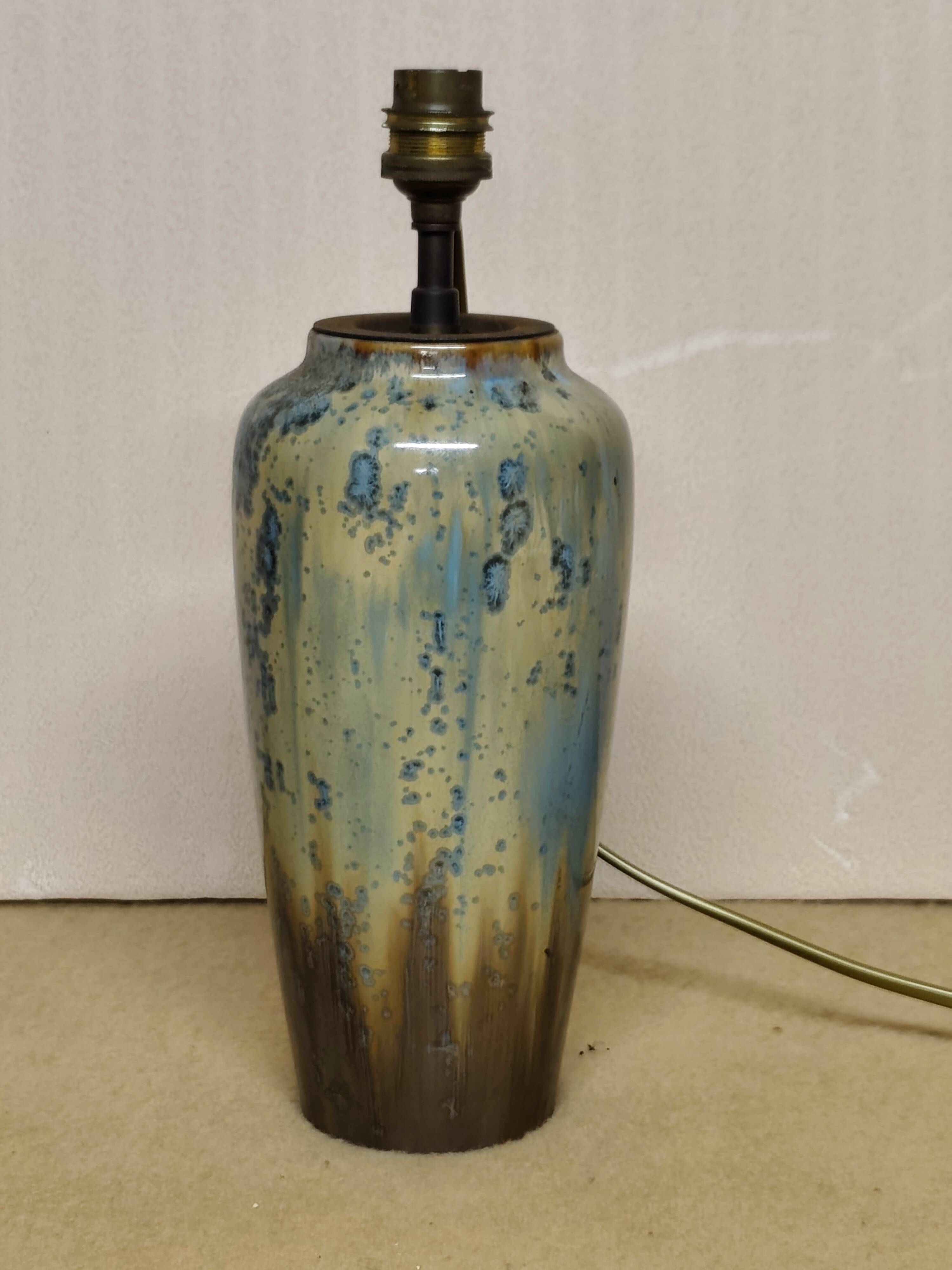 Lamp base signed "pierrefonds"