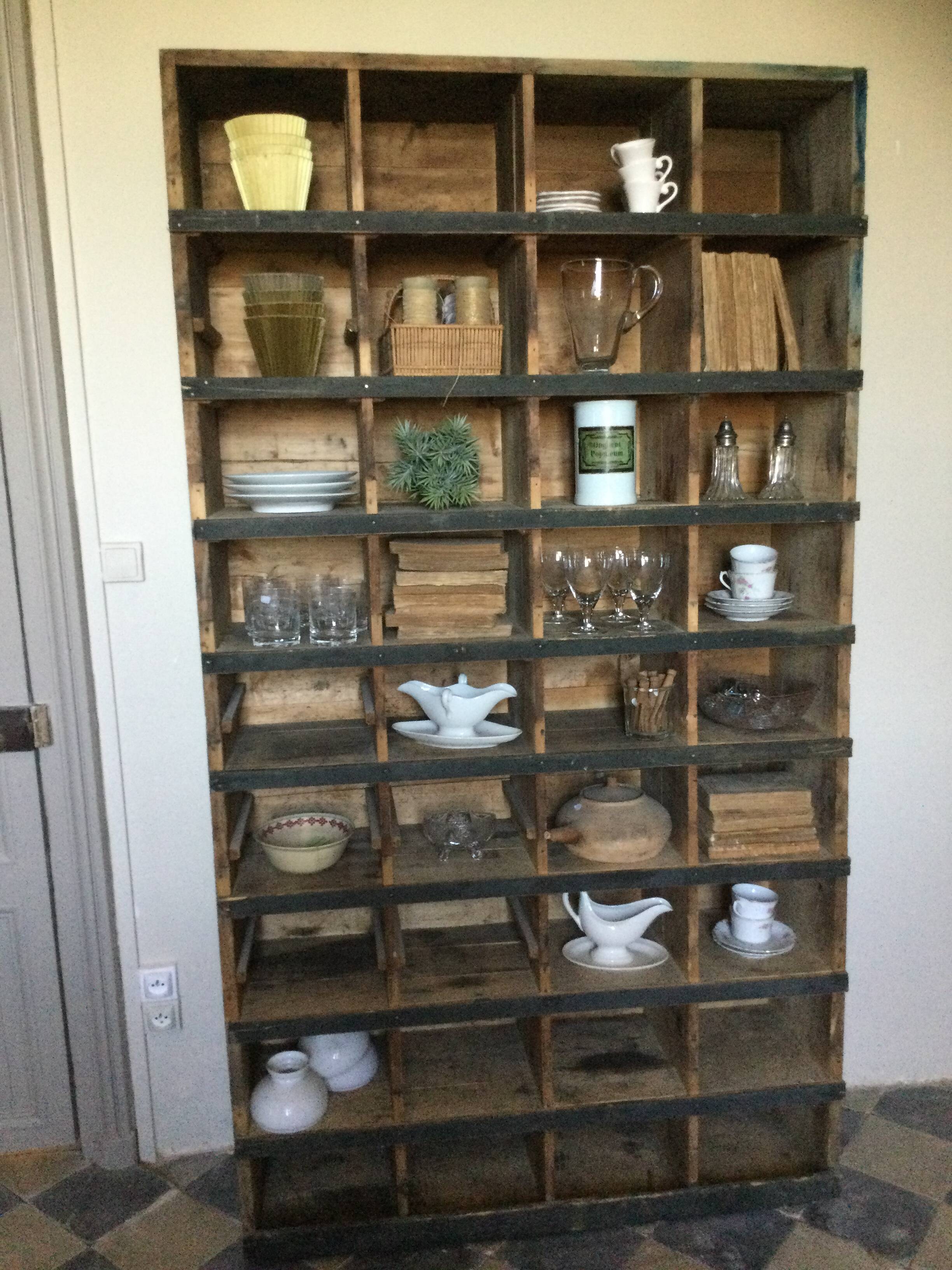 Antique craft furniture with wooden lockers