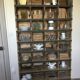 Antique craft furniture with wooden lockers