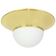 UFO ceiling lights in brass and glass, Limburg, Germany, 1970s.