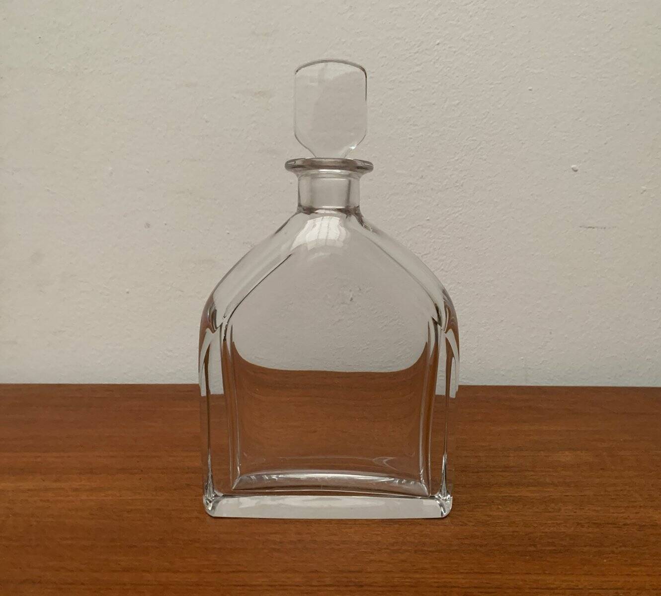 Bouteille en verre suédoise vintage d'Orrefors