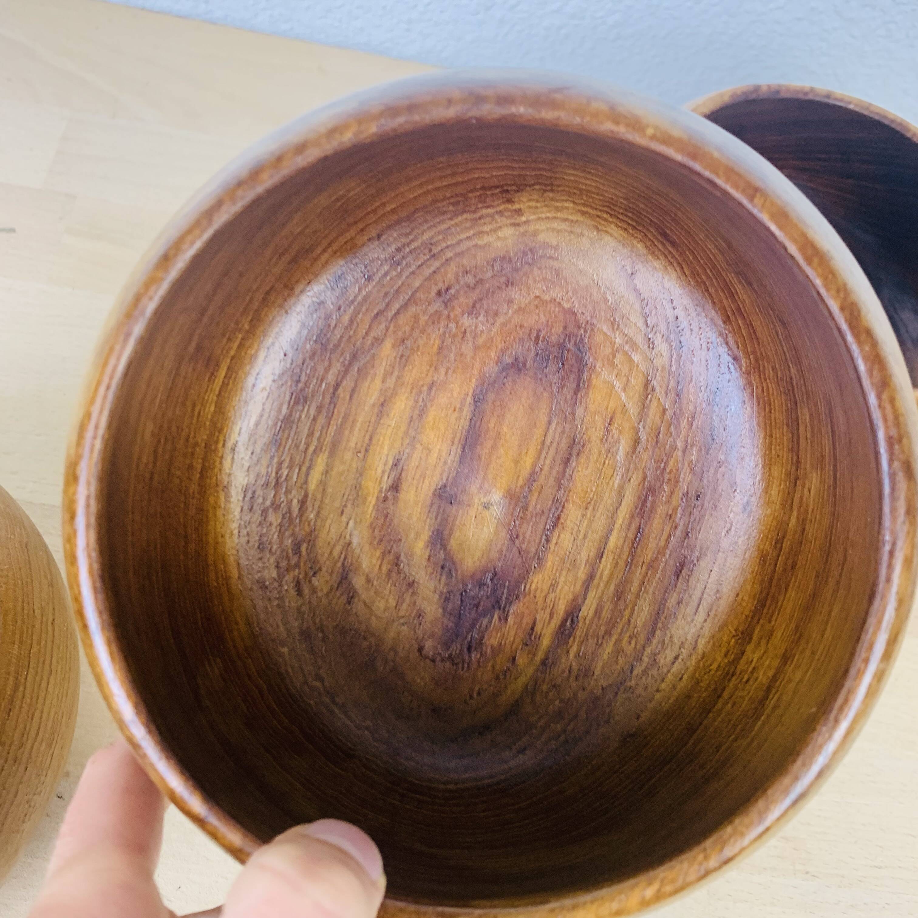 3 Scandinavian Danish teak bowls from the 60s