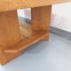 Vintage solid oak coffee table from the 70s 80s Perriand Regain Chapo style