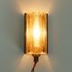 Danish vintage Atlantic model wall lamp, brass and glass, Vitrika 1960s