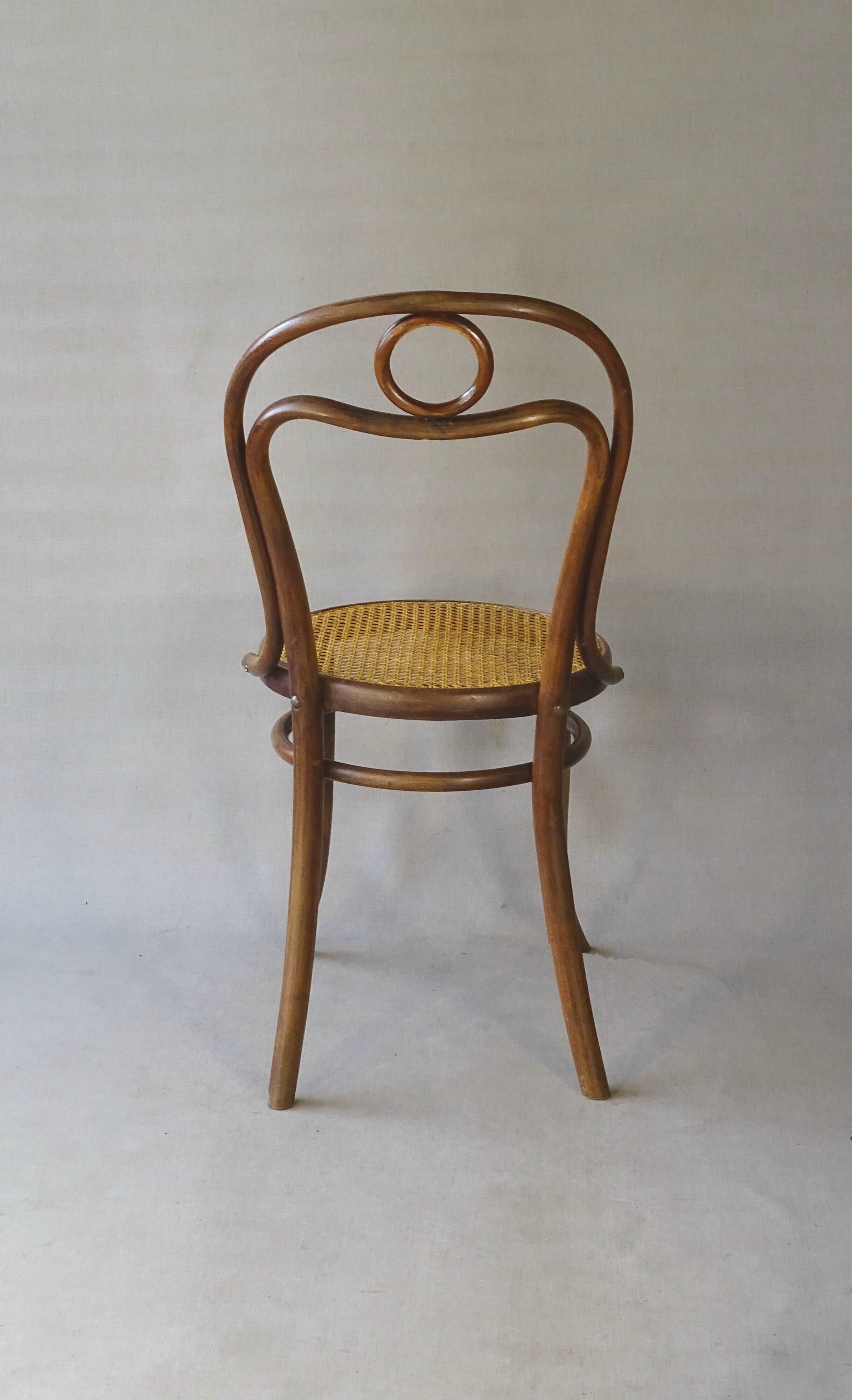Turpe chair No. 31 from 1900, caned - bentwood - origin Germany