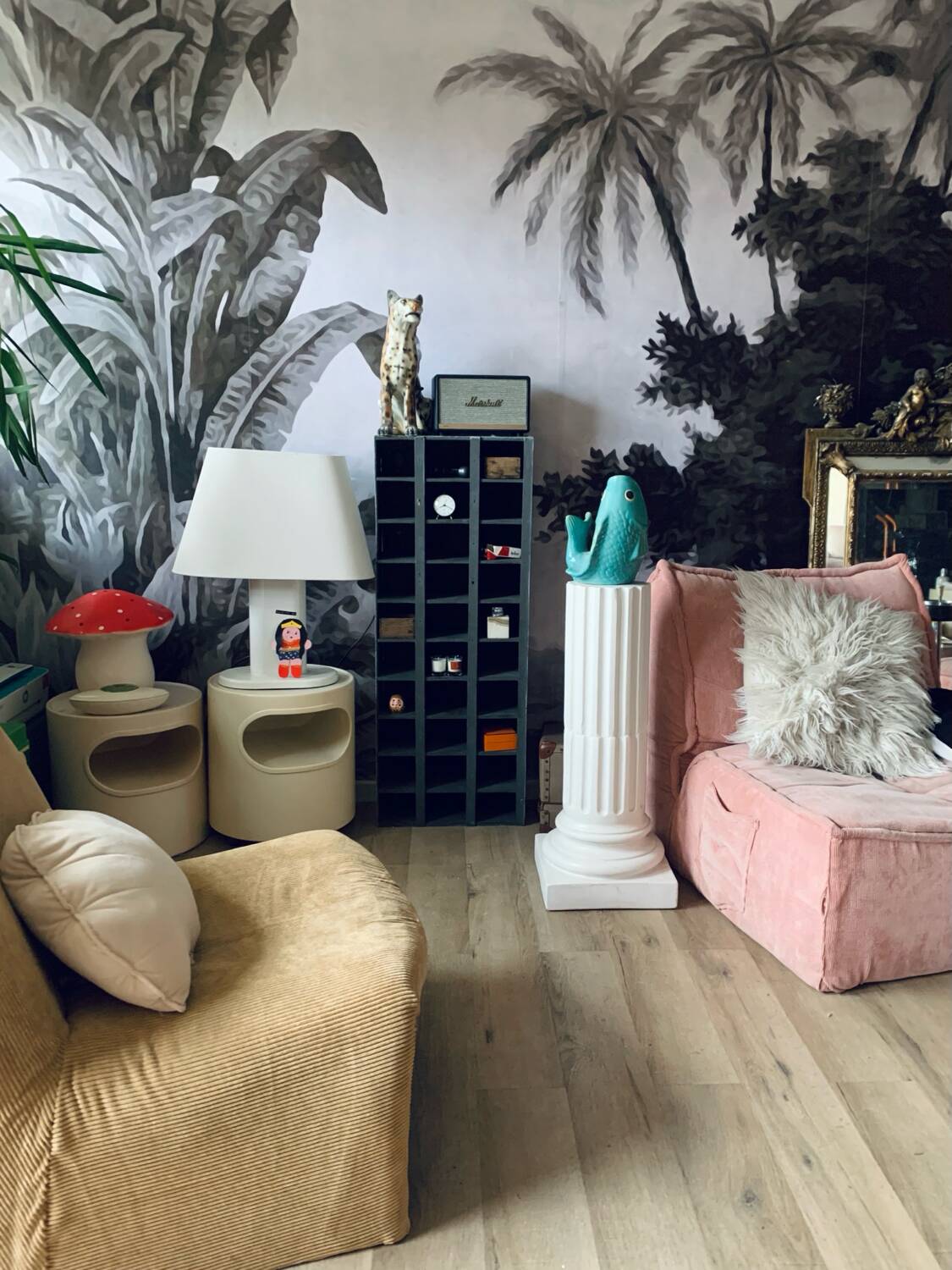 Vintage ceramic column