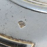 Old basket or bread basket in Silver Metal