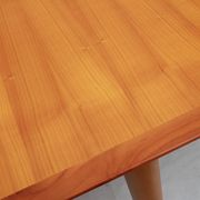 1960s round diningtable in cherrywood from LÜBKE
