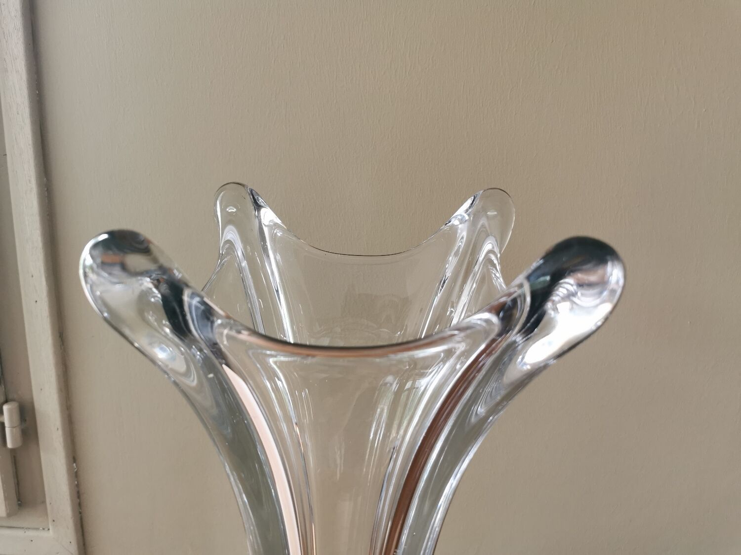 Vintage crystal vase