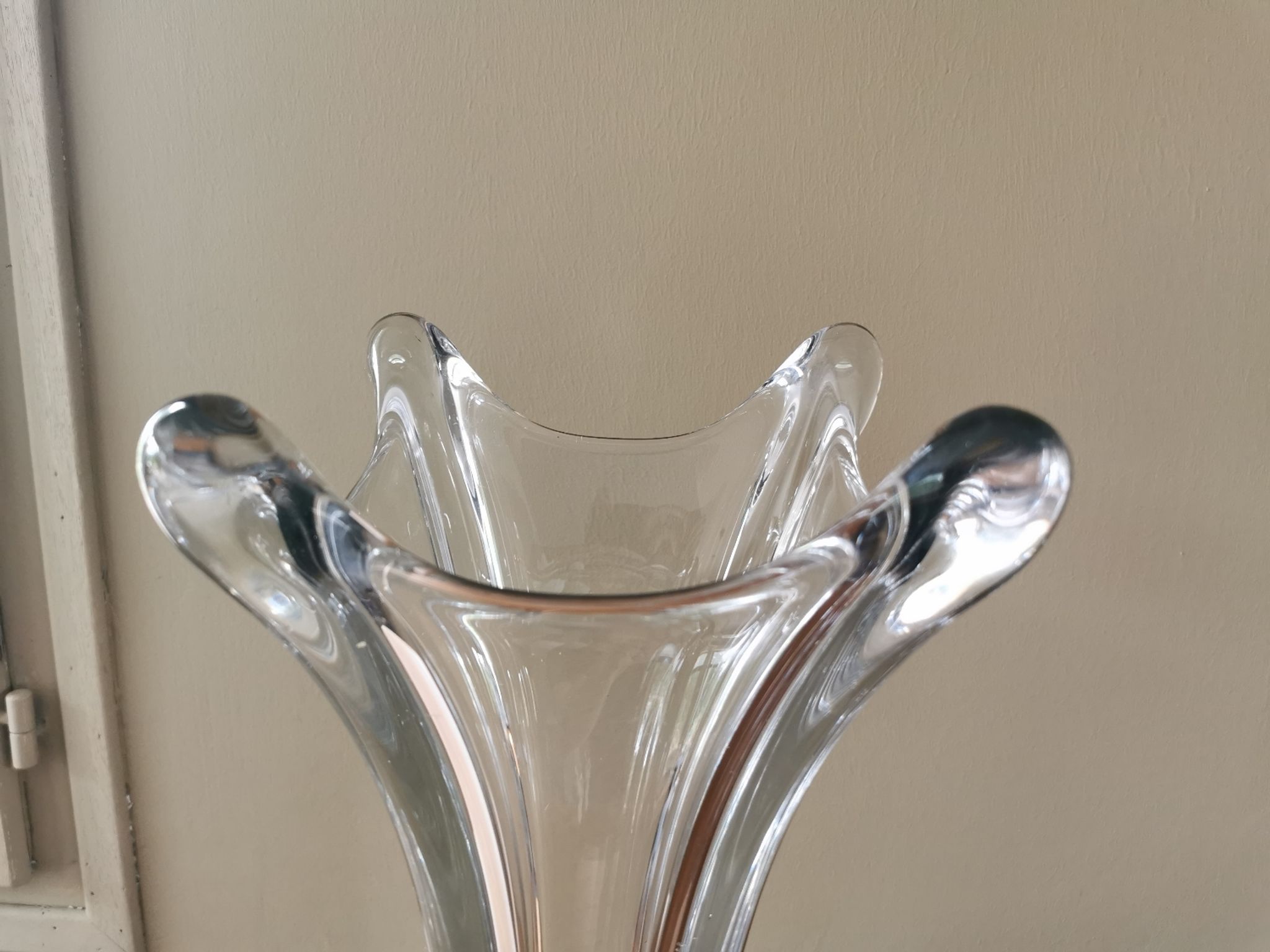 Vintage crystal vase