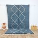 Handmade wool Berber rug 260 x 155 cm