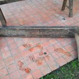 Paire de bancs en bois