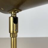 Set of two large minimalist Brass "tube" Wall Light Sconces, Italy 1970s