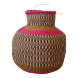 Colorful Bolga Basket African Decorative Basket