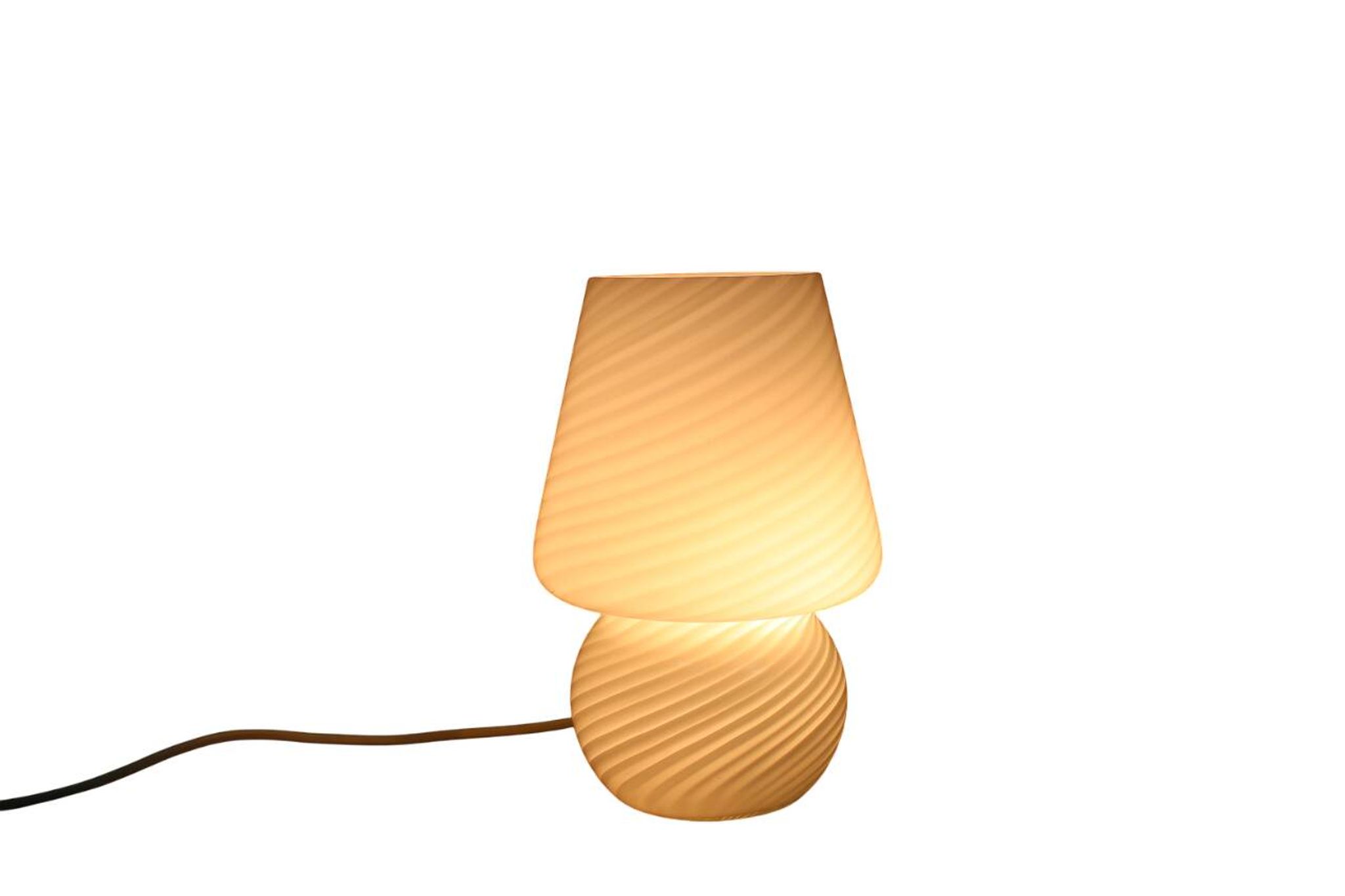 Mid Century Murano Mushroom glass table lamp, Italy, 1970s.