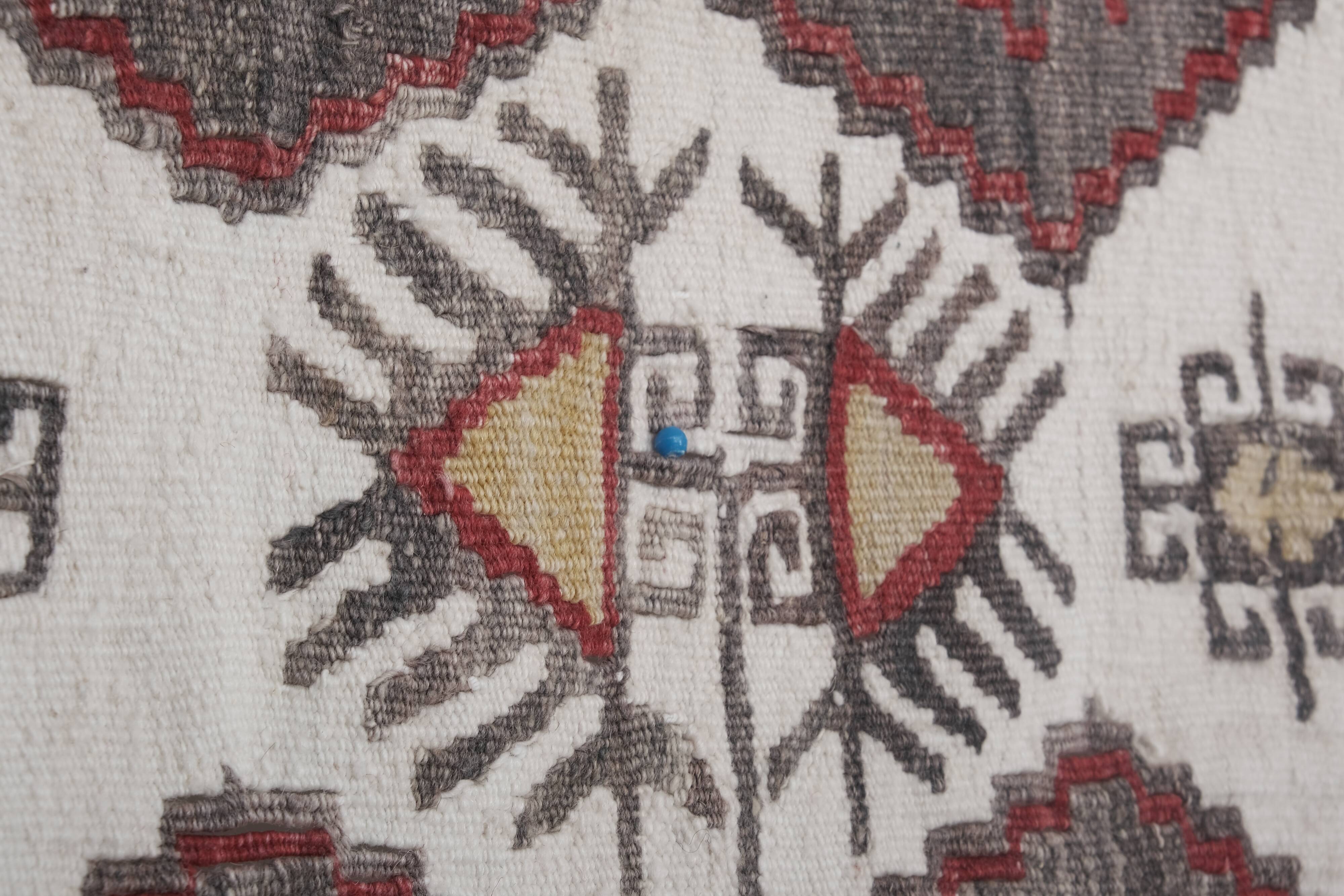Vintage Turkish rug from Oushak, handwoven 150x440 cm