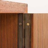 Danish mid century vinyl record cabinet in teak, 1970s