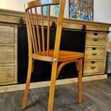 Series of 10 mismatched bistro chairs