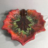 Vallauris ceramic cup in the shape of a leaf