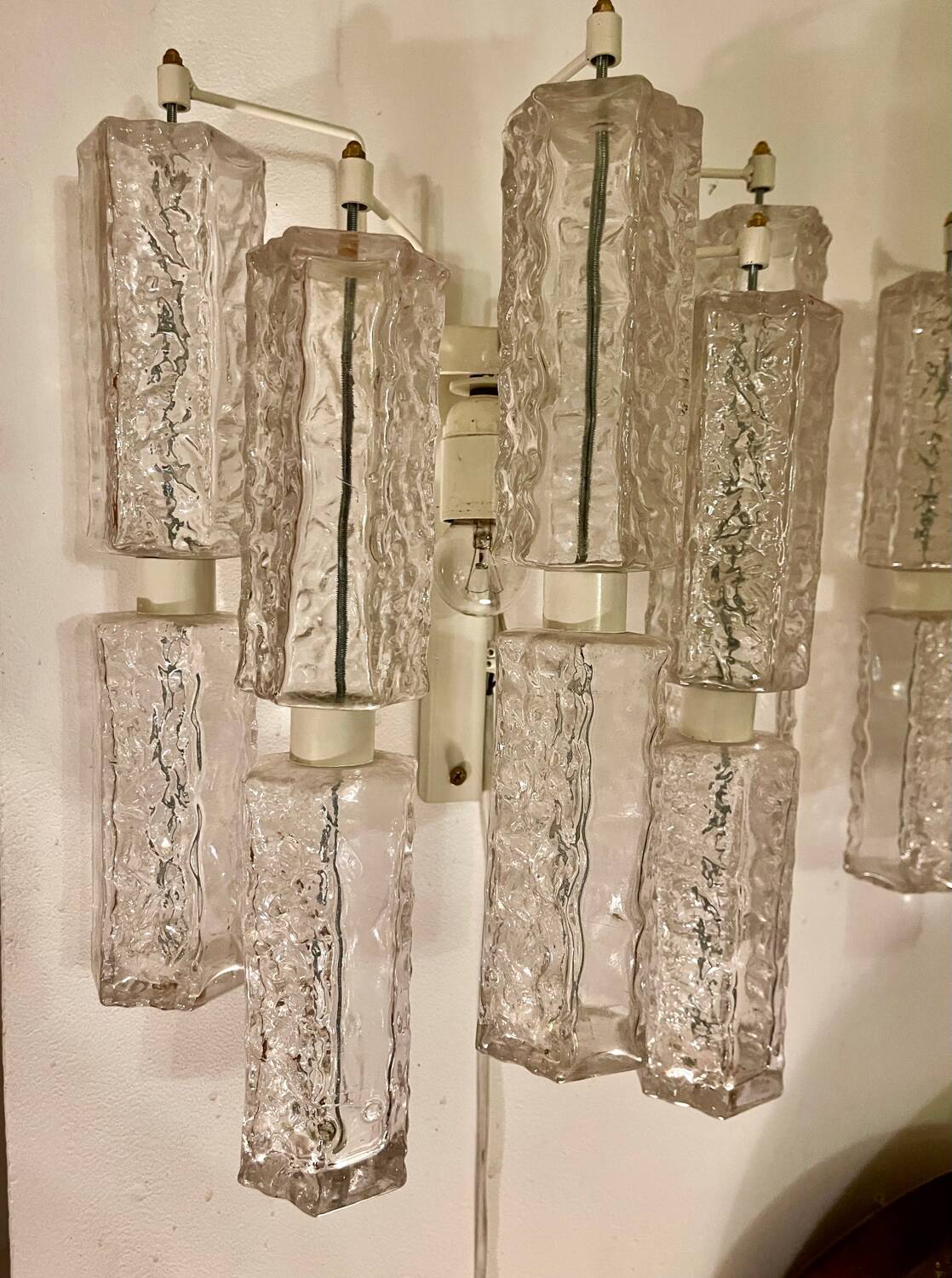 Paolo Venini grande Applique en verre murano , Italie 1960