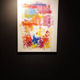 Abstract painting by decorator Erik Huet Alvarez
