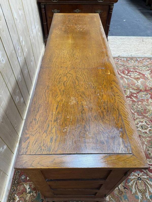 Buffet en enfilade René Gabriel en chêne 1950