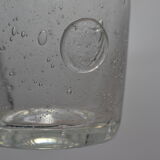 Blown glass jar with original cap