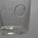 Blown glass jar with original cap