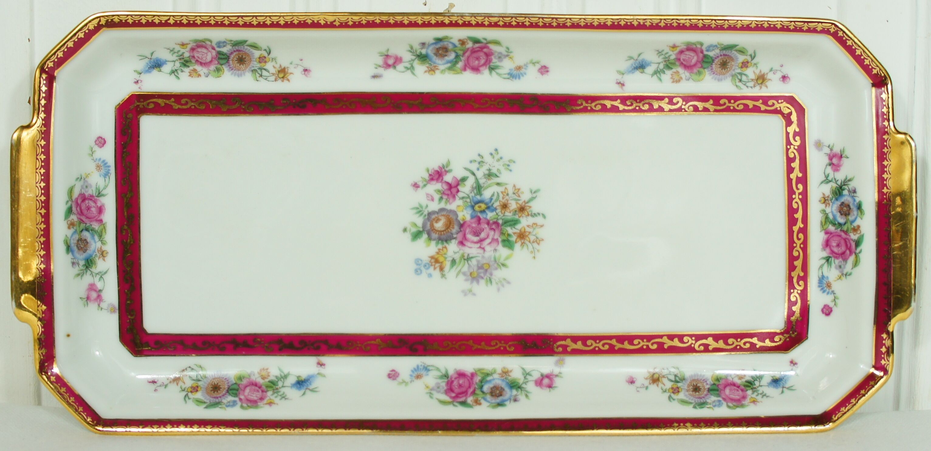 Limoges porcelain cake dish