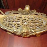 Gardener pinholders bronze and zinc style Mucha